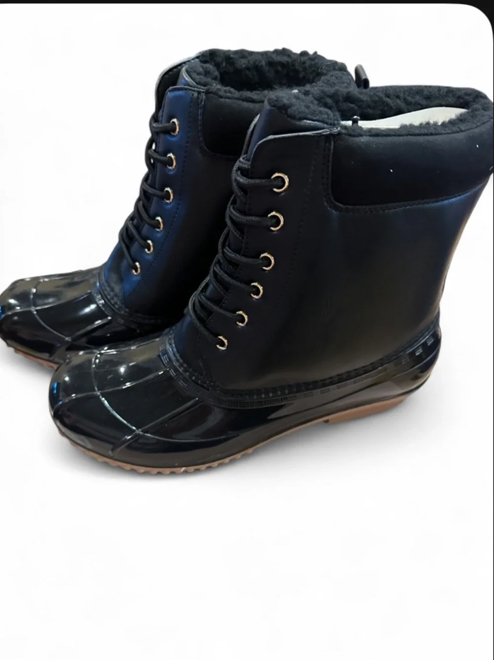 JustFab Evi Cold Weather Duck Boots 🖤❄️